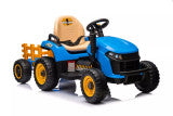 Kids 12v Elite Blue Sit on Battery Operated Tractor Tipper Trailer