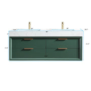 Lumino 48'' Bathroom Vanity with Engineered Stone Top