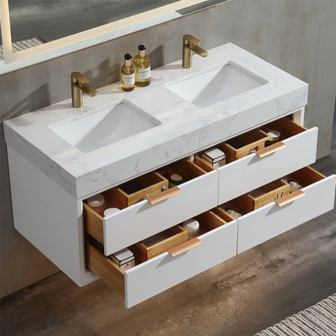 Lumino 48'' Bathroom Vanity with Engineered Stone Top