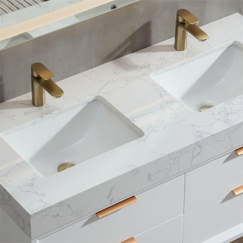 Lumino 48'' Bathroom Vanity with Engineered Stone Top