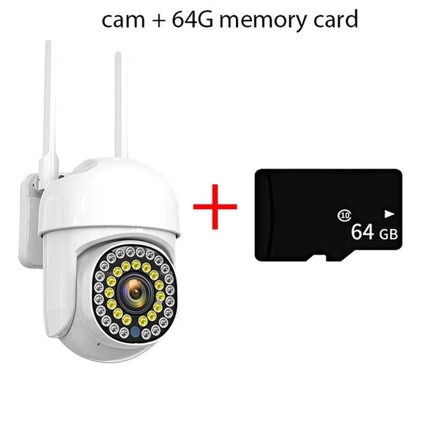 Wifi Beveiliging Outdoor Waterdichte PTZ Auto Tracking Audio CCTV Surveillance 1080P 360 IP Camera's met Google Home Alexa