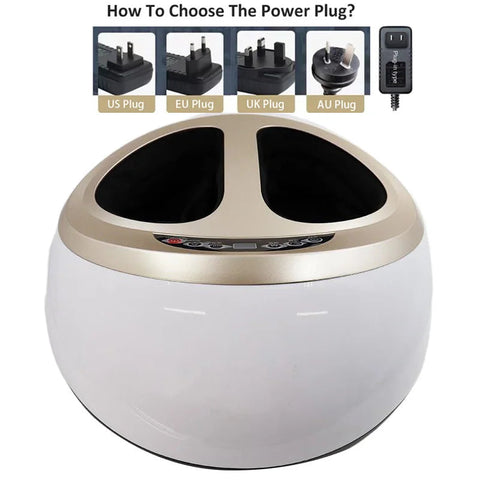 Electric Shiatsu Foot Massager Health Care Heating deep Kneading Scraping Vibration Air Compression Massage Therapy Anti-stress
