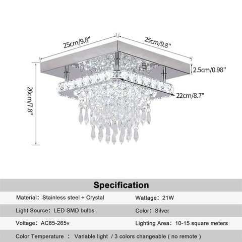 Crystal Ceiling Light