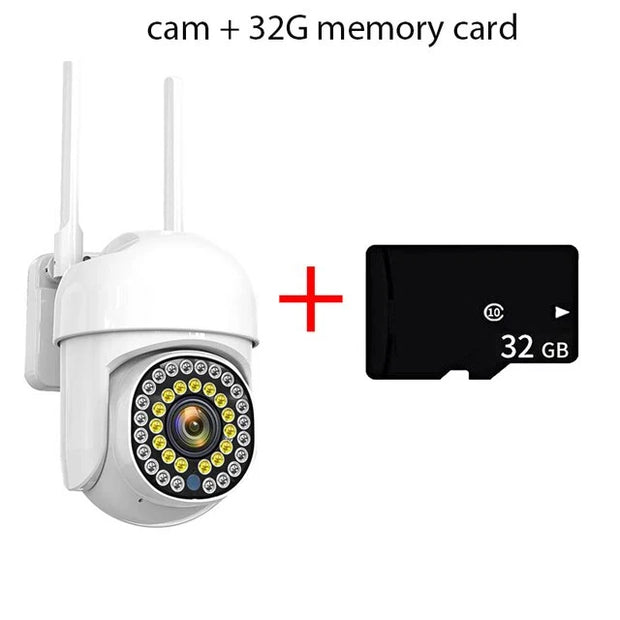 Wifi Beveiliging Outdoor Waterdichte PTZ Auto Tracking Audio CCTV Surveillance 1080P 360 IP Camera's met Google Home Alexa