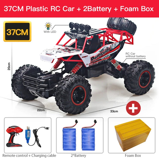 ZWN 1:12 / 1:16 4WD RC Car With Led Lights 2.4G Radio Remote Control Cars Buggy Off-Road Control Trucks Boys Toys for Children