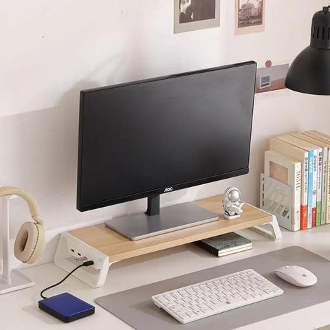 RetroRise Wooden Monitor Stand