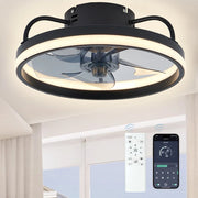 LED Ceiling Light Fan With Remot Control Lamp For Living Room Bedrooms Fans For Large House Decoration Home Lighting Fixtures