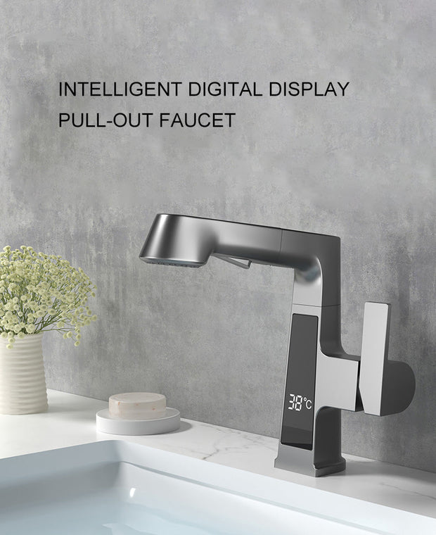 Elegant Temperature Display Smart Faucet