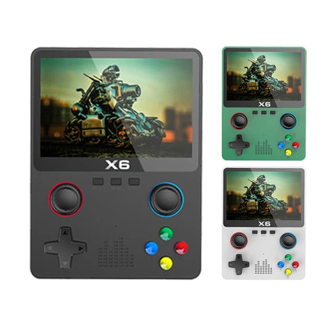 Nieuwe X6 3.5Inch IPS Scherm Handheld Speler Dual Joystick 11 Simulators GBA Video Game Console Voor Kinderen Geschenken