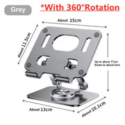 360 Tablet Desk Mobile Phone Holder Stand Adjustable Aluminum Desktop Lazy Bracket Foldable for iPhone iPad Laptop Samsung