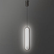 Sleek Oval LED Pendant Light