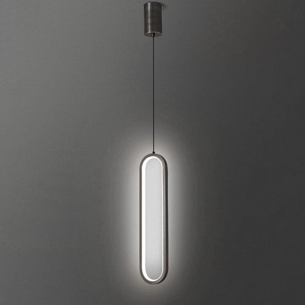 Sleek Oval LED Pendant Light