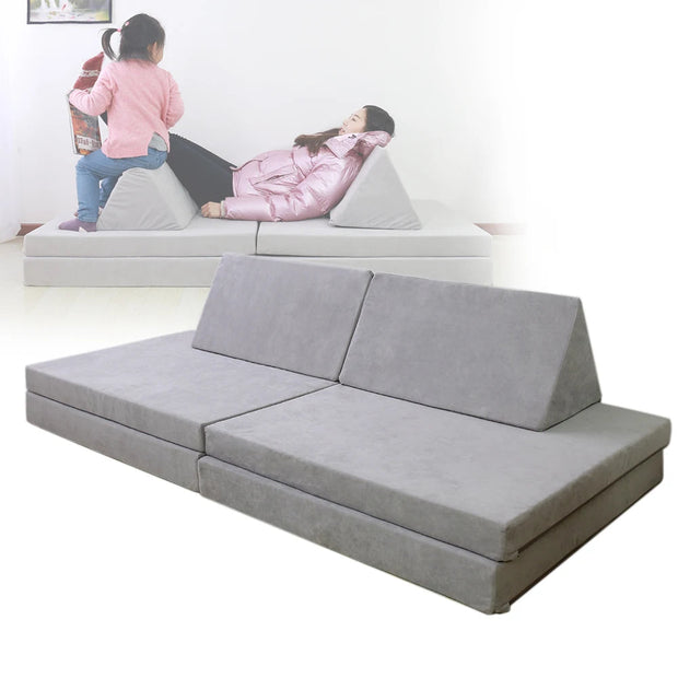 Modular Foam Foldable Couch Play Mattress Sofa