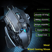 Ergonomic RGB Mechanical Metal Wired Gaming Mouse