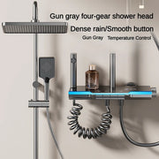 Smart Thermostat Digital Display Pressurized Rainfall Shower System Set