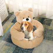 Snuggly Bear Super Soft Comfy Pet Bed