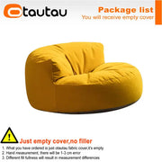 OTAUTAU Thick Soft Chenille Bean Bag Cover without Filler Washable Floor Corner Seat Beanbag Pouf Ottoman Chair Furniture SF011