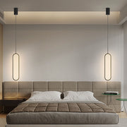 Sleek Oval LED Pendant Light