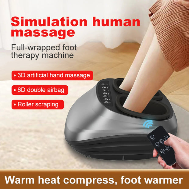 Comfortable Foot Massager for Massage and Relaxation with Handheld Controller 3 Intensities Helps Relax Leg