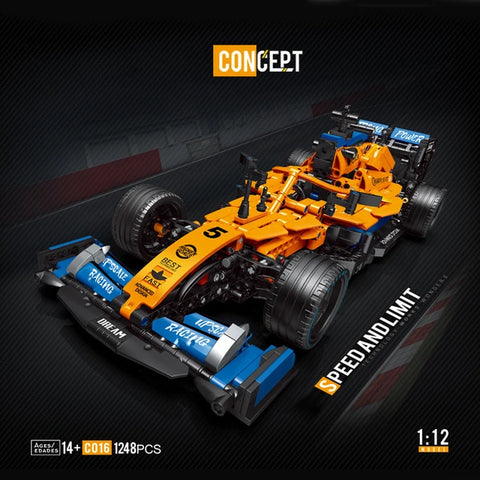 High-tech Building Blocks F1 Formula 1 Remote Control Super Racing Car Moc Bricks RC Technical Model Toy Creative Expert 1089pcs