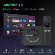 Q1 Atv Android 13 8K Hdr Smart Tv Box Allwinner H313 2gb 16Gb Dual Wifi Bt5.0 Set Top Box Mediaspeler Stereo Surround Youtube