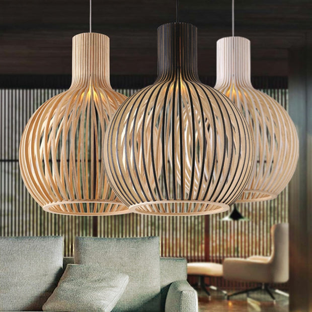 Wood Pendant Light