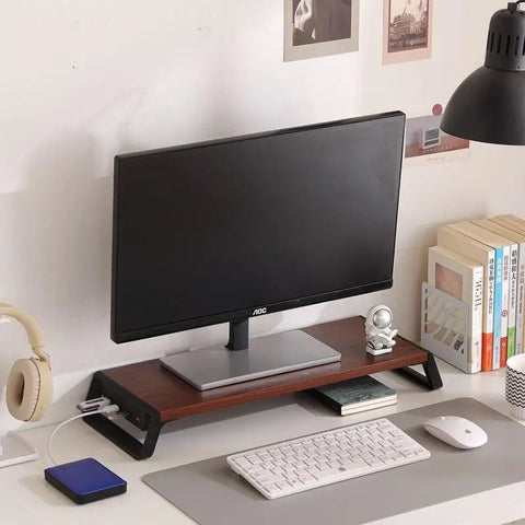 RetroRise Wooden Monitor Stand