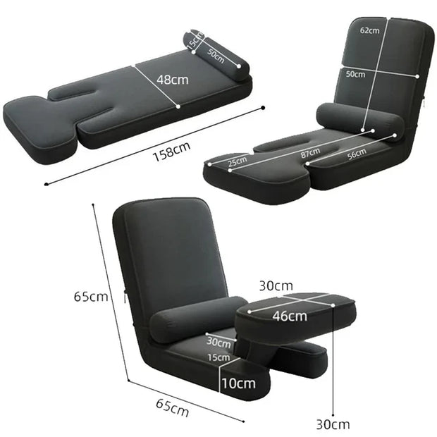 Adjustable 4-in-1 Folding Bed Sofa Chair