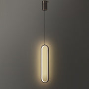 Sleek Oval LED Pendant Light