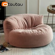 OTAUTAU Thick Soft Chenille Bean Bag Cover without Filler Washable Floor Corner Seat Beanbag Pouf Ottoman Chair Furniture SF011