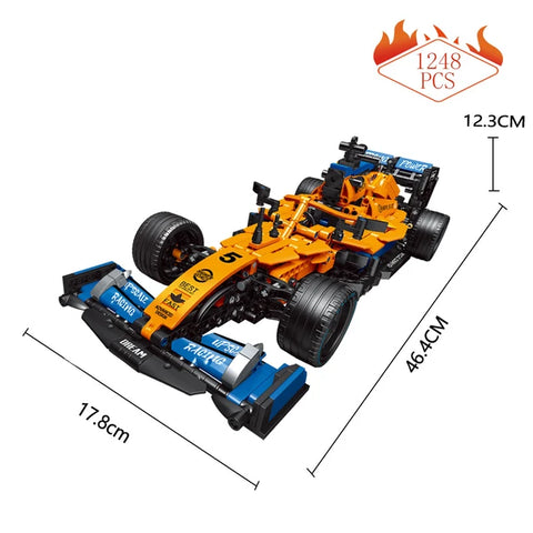 High-tech Building Blocks F1 Formula 1 Remote Control Super Racing Car Moc Bricks RC Technical Model Toy Creative Expert 1089pcs