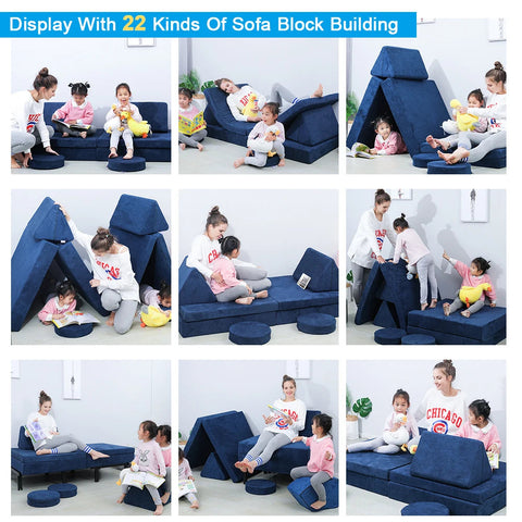 Modular Foam Foldable Couch Play Mattress Sofa