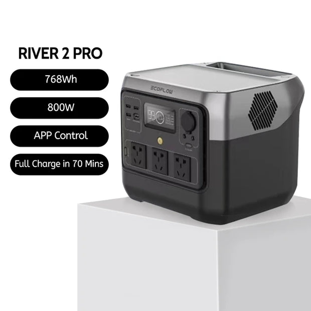 EcoFlow River 2 Pro 768wh 800w Outdoor Mobile 220V Fast Charge Lithium Iron Phosphate Battery High Power Power Supply