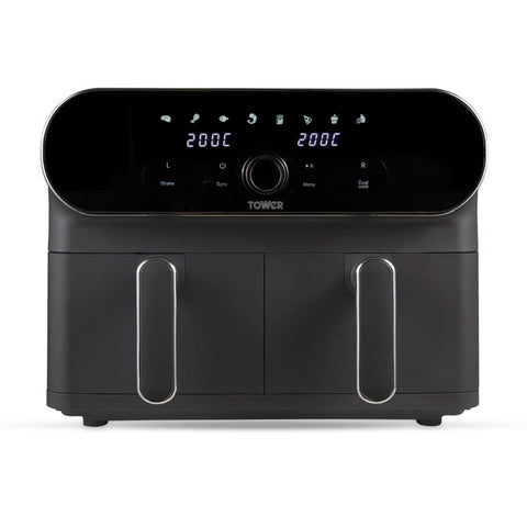 Tower Vortx Elite 10.4L Duo Basket Air Fryer with Sync Finish, 1700W