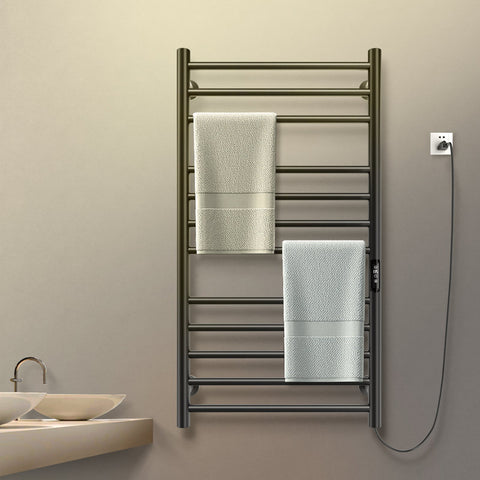 AH705 Wall Mount Heated Towel Electric Towel Warmer 12 Bars