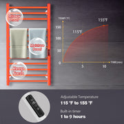 AH705 Wall Mount Heated Towel Electric Towel Warmer 12 Bars