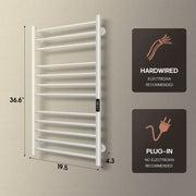 AH705 Wall Mount Heated Towel Electric Towel Warmer 12 Bars