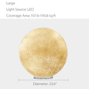 Moon Lamp - Resin - Unique Texture on Moon Surface