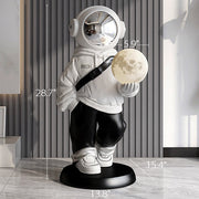 Astronaut Decoration - Resin - Blue - Black