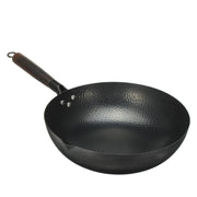 32cm Handmade Iron Non Stick Frying Pan Frypan Pot Kitchen Wok Skillet Cookware - MRSLM