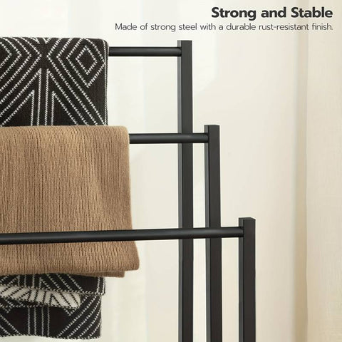 Contemporary 3-Tier Floor-Mounted Towel Rack