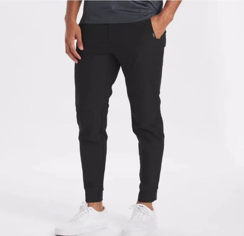 Men Fashion Casual Sports Solid Color Ice Silk Jogger Pants