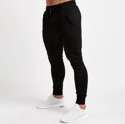 Men Fashion Casual Athleisure Stripe Solid Color Drawstring Waist Jogger Pants