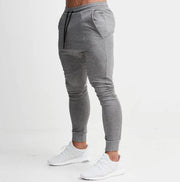 Men Fashion Casual Athleisure Stripe Solid Color Drawstring Waist Jogger Pants