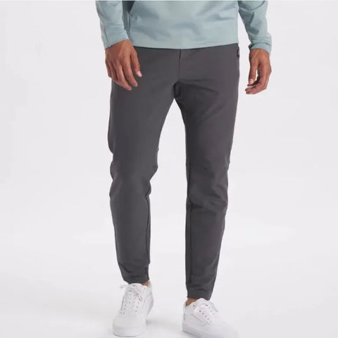 Men Fashion Casual Sports Solid Color Ice Silk Jogger Pants