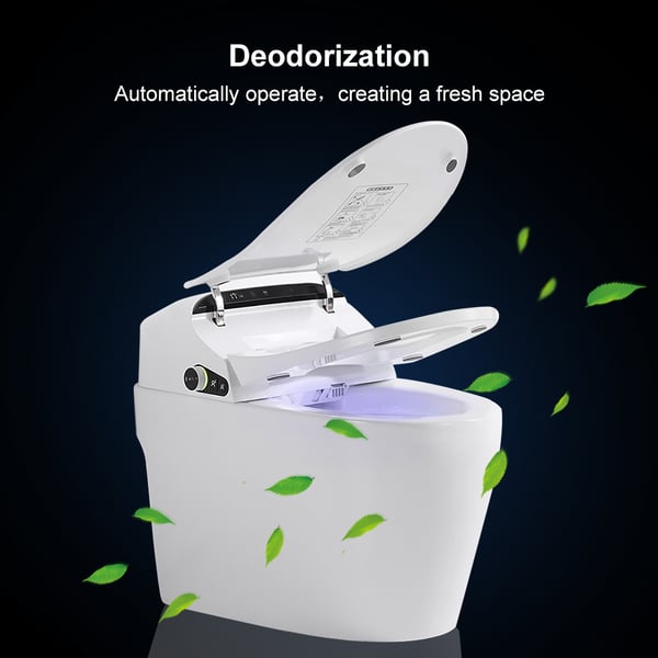 Modern Smart Toilet One-Piece 1.27 GPF Floor Mounted Elongated Toilet And Bidet Seat