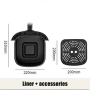 8L Multi-functional Air Fryer with 3-Color Display