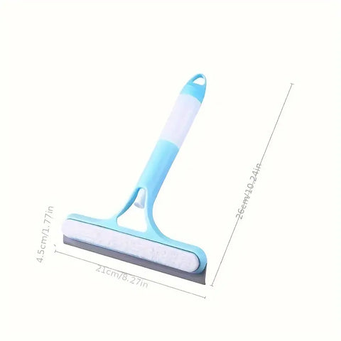 1pc, 3 In 1 Glass Wiper With Scraper And Sprayer, Window Cleaner, Multifunctional Handheld Shower Window Glass Scraper For Spraying, Washing And Scraping, Squeegee For Window, Tile, Car Windshield, Mirror, Bathroom, Cleaning Supplies, Cleaning Tool