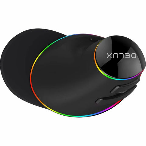 Delux grip mouse Plus RGB bedrade rechtshandige ergonomische muis