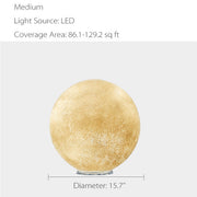 Moon Lamp - Resin - Unique Texture on Moon Surface